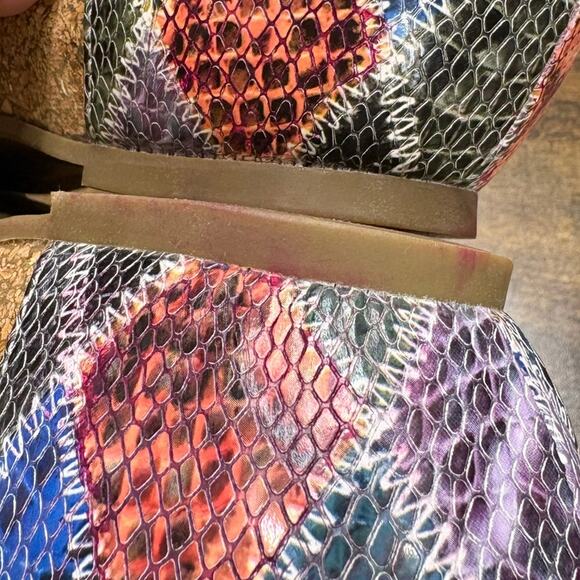 Spring Step L'artiste EU 40 US 9 Meliza Sandals Colorful Leather Snake Floral - Picture 5 of 12